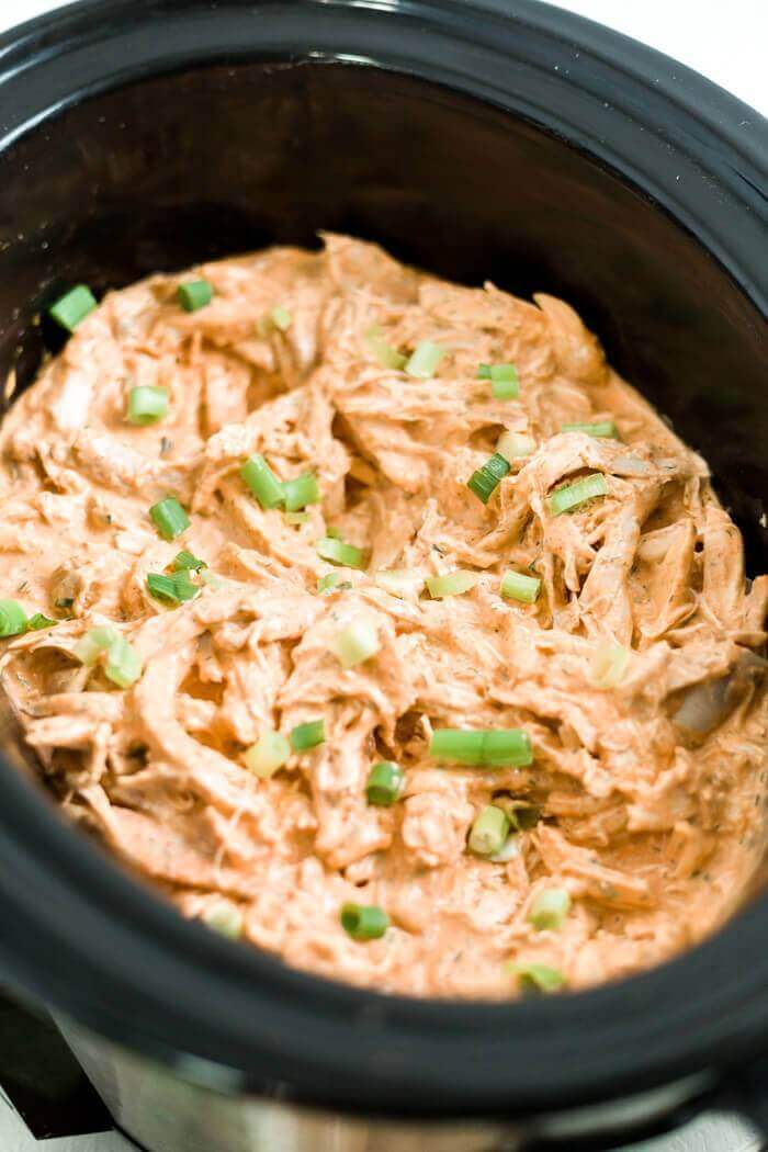 Nutritious Keto Crockpot Recipes: Crock Pot Healthy Buffalo Chicken Dip (Keto Approved)