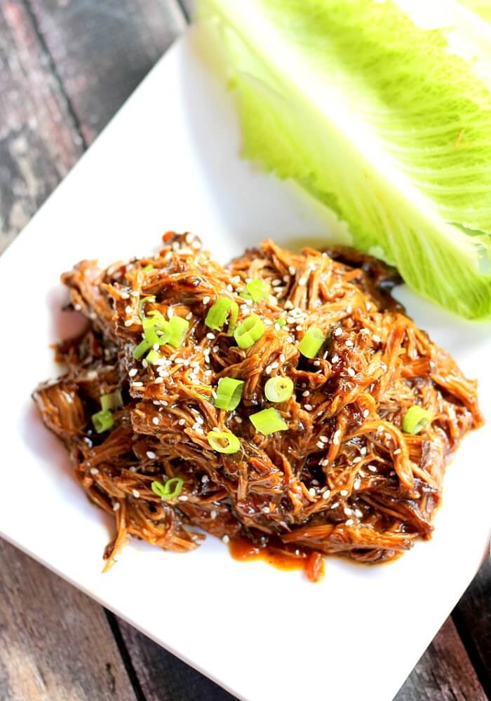 Nutritious Keto Crockpot Recipes: Slow Cooker Beef Teriyaki Lettuce Cups