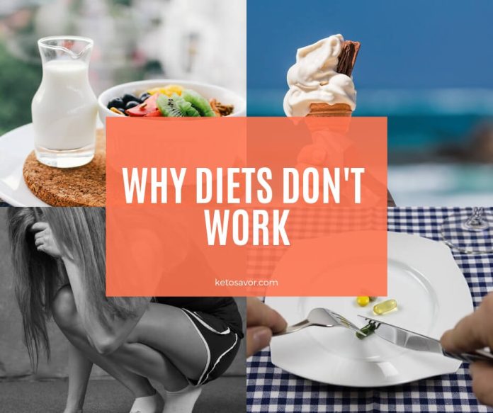 There are several reasons people fail in dieting and weight loss goals.