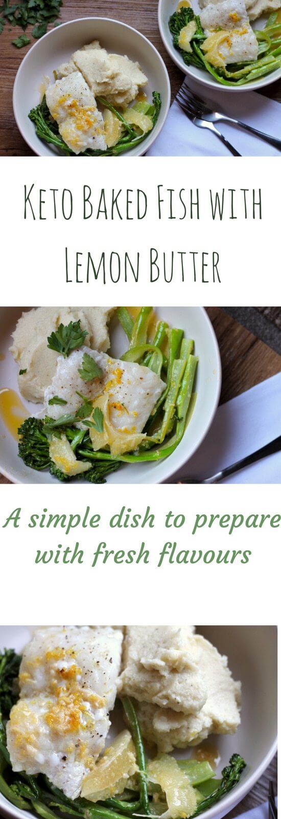 Keto Baked Fish with Lemon Butter