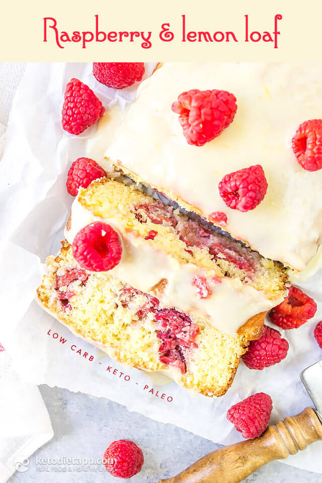 Keto Raspberry Lemon Loaf