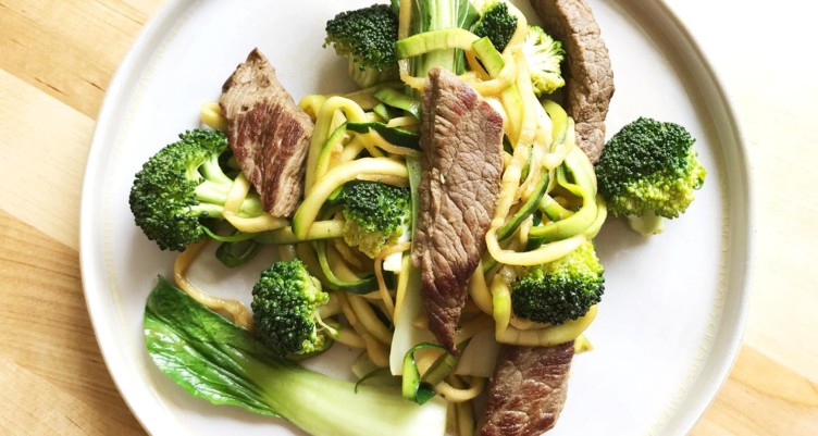 Lazy keto lazy meals dinner beef stir fry