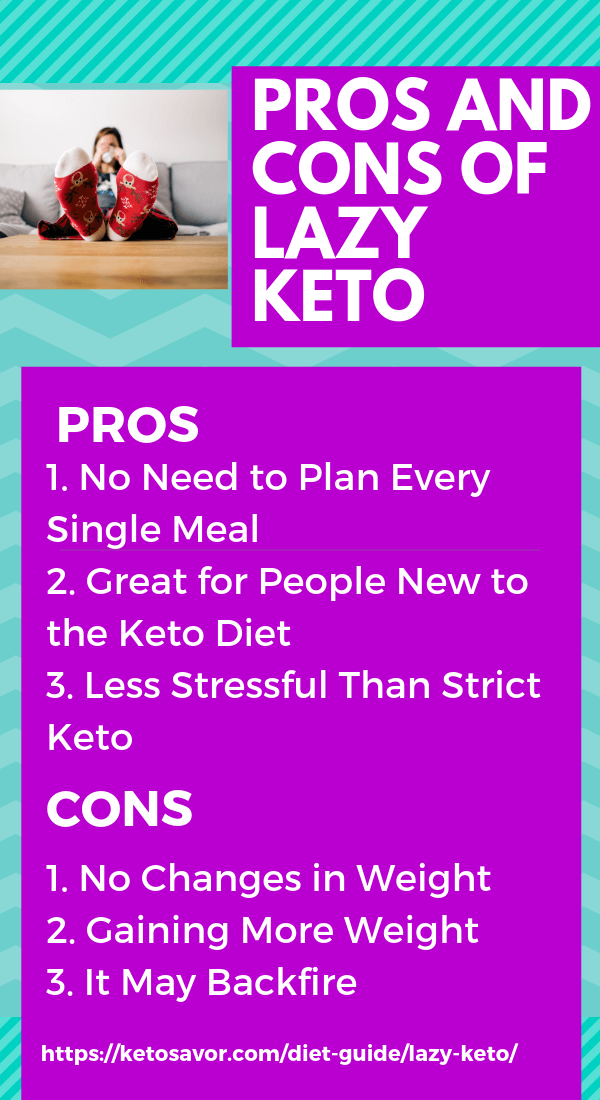 Lazy keto: pros and cons
